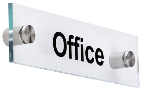 Acrylic “Office” Door Sign | 0.75” Distance from Wall