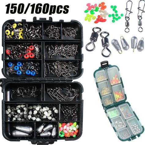 K P Pcs Pcs Box Fishing Accessories Kit Including Jig Hooks