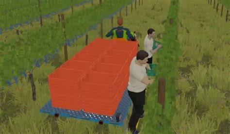 Grape Harvest With Workers V11 Fs22 Mod Farming Simulator 22 Mod