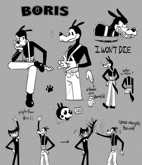 Boris The Wolf Inked Bendy The Ink Machine Ink Boris The Wolf