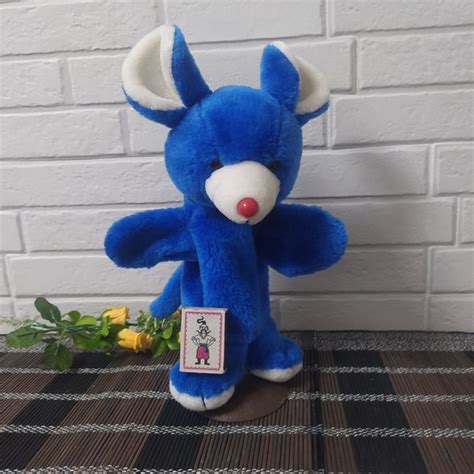 Blue Rat Puppet Etsy