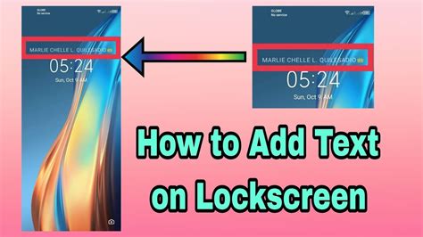 Paano Mag Lagay Ng Pangalan Sa Lockscreen How To Add Name On