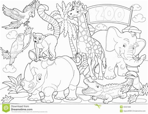 Free Coloring Pages Of Zoo Animals