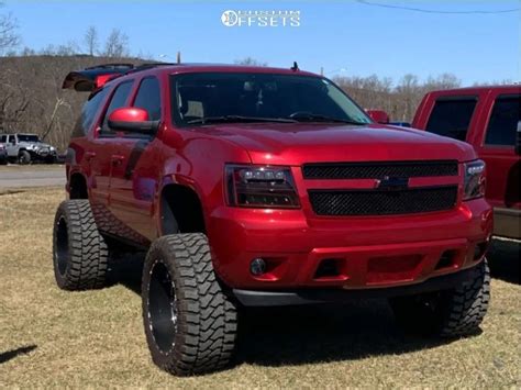 Custom Lifted Red Chevy Tahoe