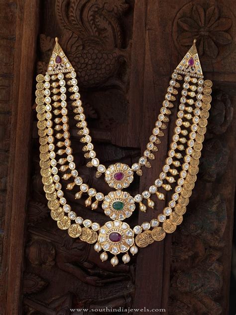 South Indian Antique Gold Jewellery Necklace South India Jewels