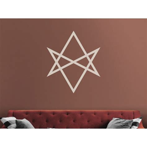 Unikursales Hexagramm Wandtattoo Mikrokosmischen Kräfte sind mit