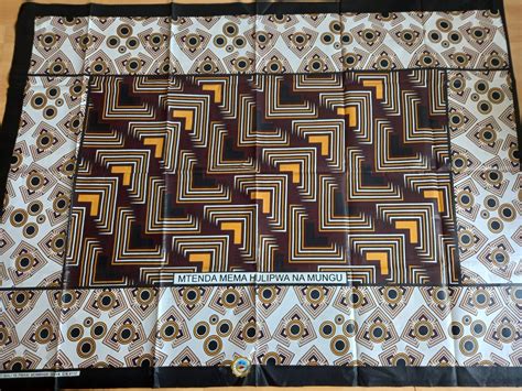 Kenyan Kanga Swahili Kanga Mombasa Cotton Fabric African Khanga