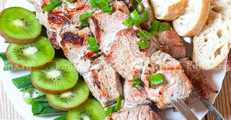 Шашлык с киви – рецепт приготовления с фото от Kulina.Ru