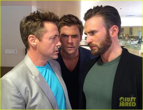 Robert Downey Jr., Chris Hemsworth & Chris Evans Are a 'Whole Lotta ...