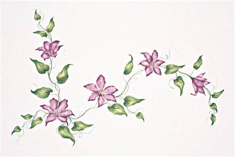 Floral Vine Stencils Printable