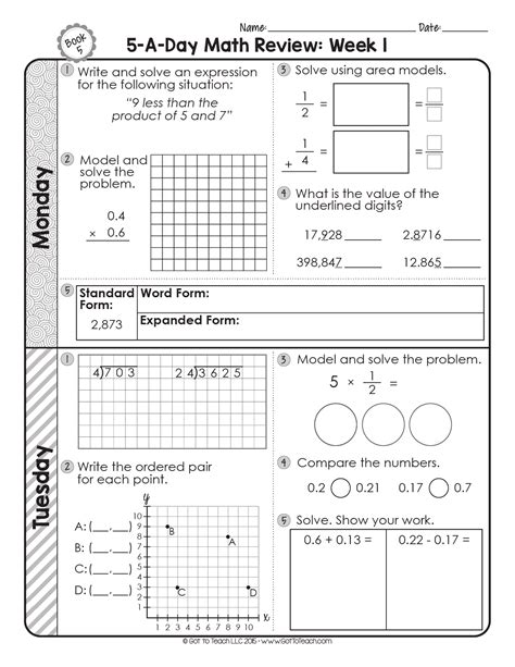 Mathematics For 5th Grade Students