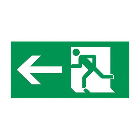 Emergency Exit Sign Led Illuminated Battery Backup Bs En Iso7010