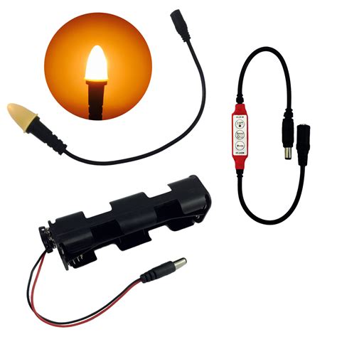 Red Led Flame And Fire Kit Prop Scenery Lights