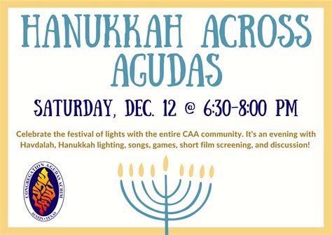 Hanukkah Across Agudas Congregation Agudas Achim