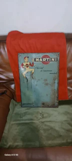 ANCIENNE PLAQUE TÔLE Peinte Publicitaire MARTINI EUR 89 00 PicClick FR