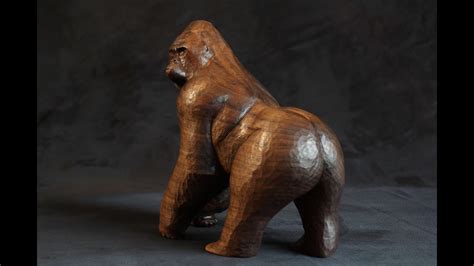 Gorilla Wood Carving Youtube