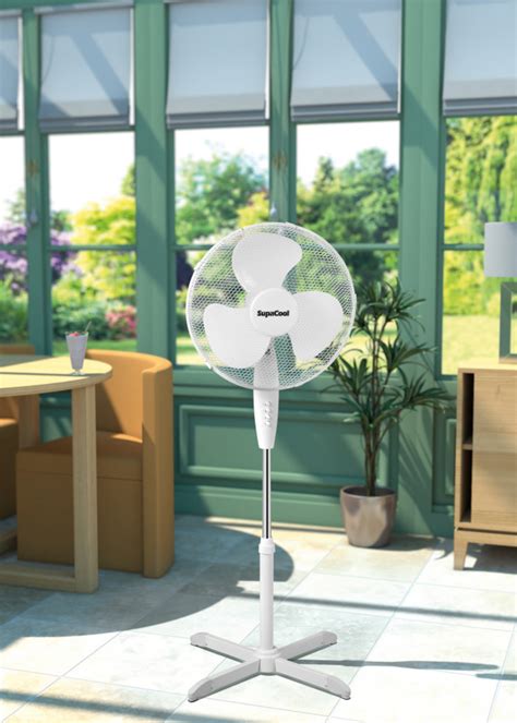 SupaCool Oscillating Stand Fan 16 Clocks Home And Garden