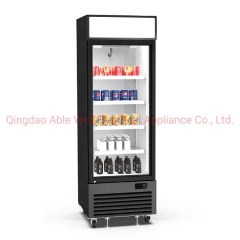 Commercial Popsicle Upright Glass Door Showcase Fridge Cabinet Ice