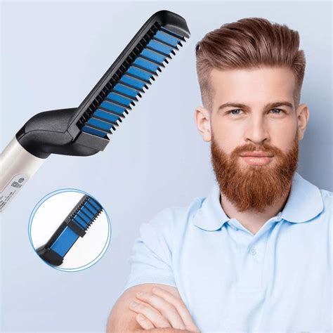 Multi Functional Electric Hair Comb Brush Beard Hair Straightener Heat