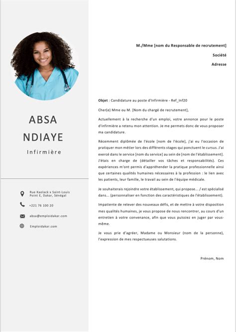 Exemples De Lettre De Motivation Infirmière Téléchargement Gratuit