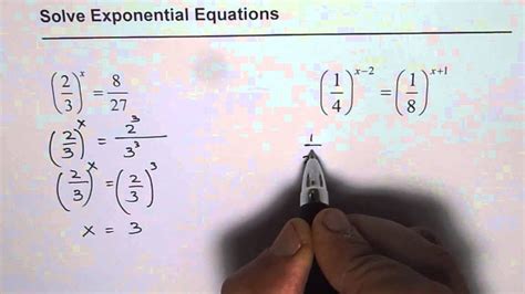 Resolver Ecuaciones Exponenciales