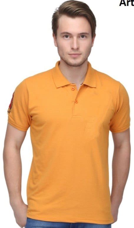 Sanhok Febric Cotton Pk Mens Collar T Shirts Age Group M To Xxl At Rs