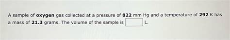 Solved What Volume Of Hydrogen Measured At STP Can Be Chegg