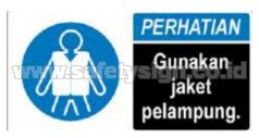 Safety Signs Alat Pelindung Diri Pakaian Pelindung Rambu Pakaian