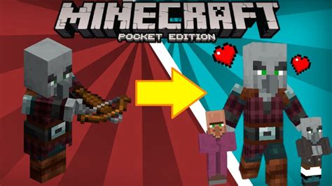 Tutorial Como Domesticar A Un Pillager Sin Mods En Minecraft Pocket Edition Youtube