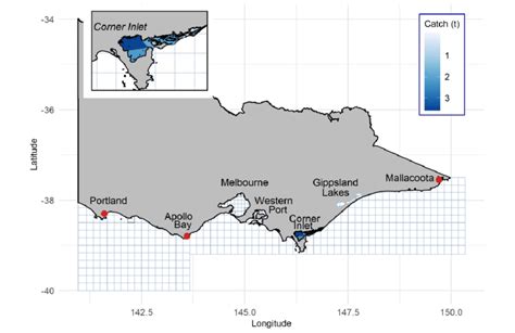 Spatial Distribution Of State Wide Landings Of Snook From Victorian