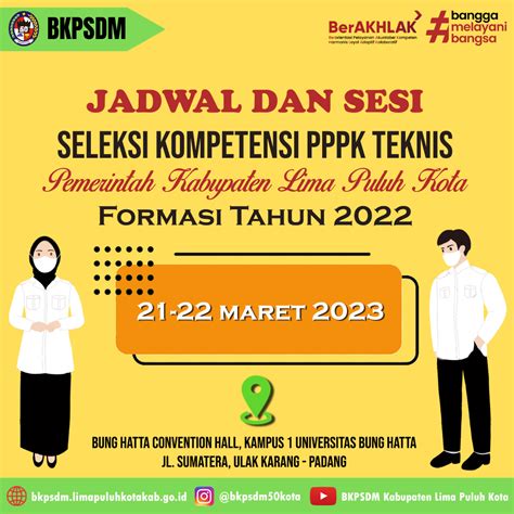 Bkpsdm Jadwal Ujian Kompetensi Pppk Teknis Kabupaten Lima Puluh Kota