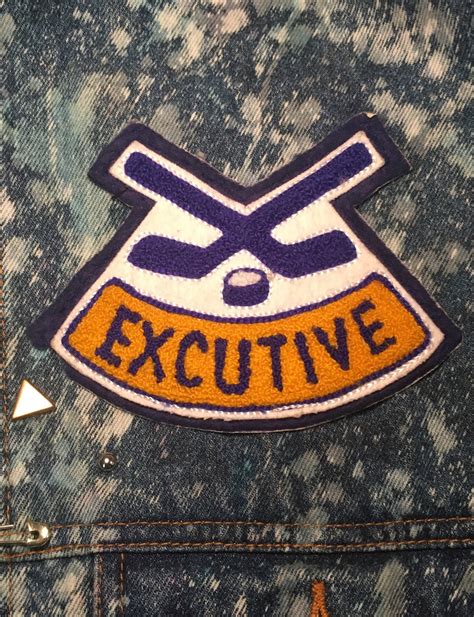 Executive Vintage Hockey Sew On Patch Etsy