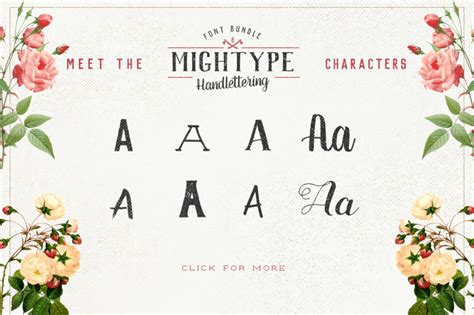 Mightype Handlettering Font Pack By Af Studio Thehungryjpeg