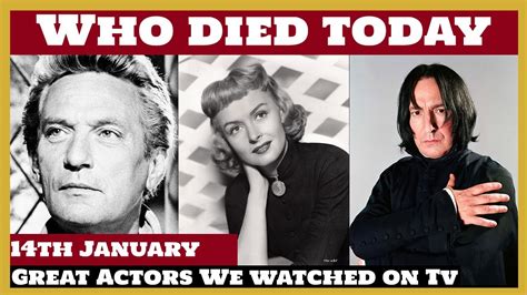 6 Famous Celebrities Who Died Today 14th January Remembering Big Stars 2023 Youtube