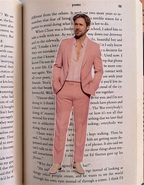 Ryan Gosling Cutout Bookmark Etsy