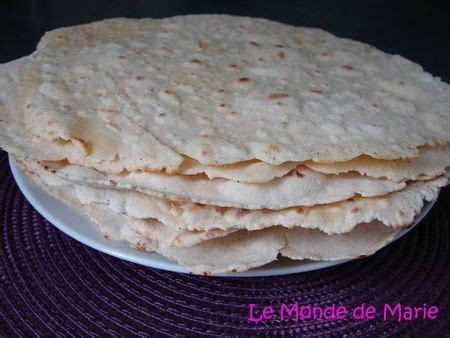 Tortillas Galette de blé mexicaine Le Monde de Marie Idée recette