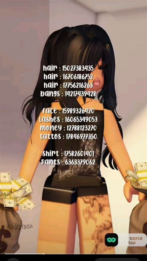 Pin By Kaylie💋 On Roblox Codes In 2024 Black Hair Roblox Best