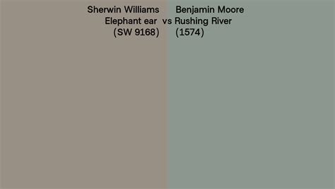 Sherwin Williams Elephant Ear Sw Vs Benjamin Moore Rushing River