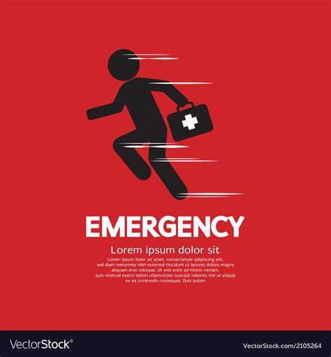 Emergency Concept Royalty Free Vector Image Vectorstock