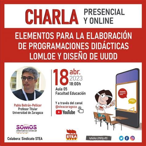 Charla En La Facultad De Educaci N Elaboraci N Programaciones