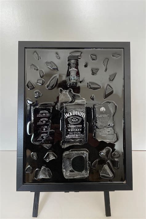 Jack Daniels Kunstwerk Liquor Bottle Crafts Bottle Art Alcohol