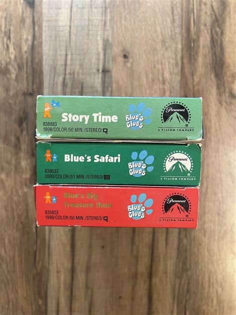 Vintage Blues Clues Vhs Lot Of 3 Blues Grelly Usa