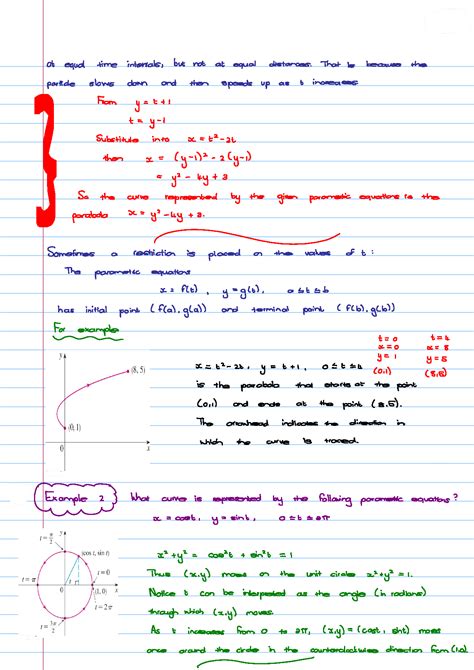 Solution Parametric Equations And Polar Coordinates Explained Problems