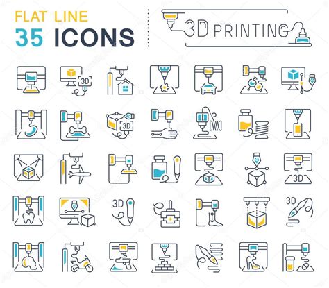 Conjunto De Iconos De L Nea Vectorial Signo Y S Mbolos Con Elementos