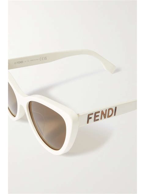 Fendi Eyewear Cat Eye Acetate Sunglasses Net A Porter