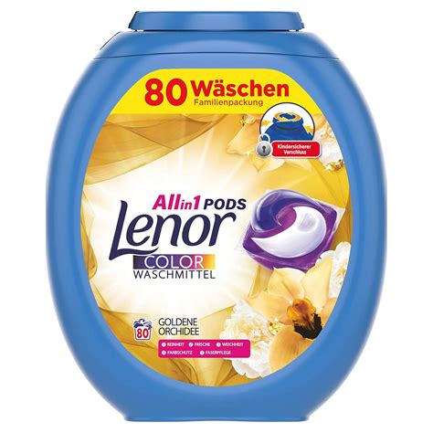 Lenor All In Pods Waschmittel Goldene Orchidee Waschladungen