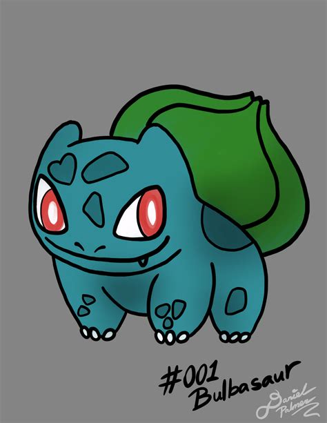 Pokemon 001 Bulbasaur By Digitalindaniel On Deviantart