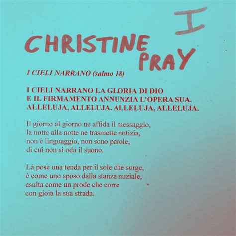 I Cieli Narrano La Gloria Di Dio Album By Christine Pray Spotify