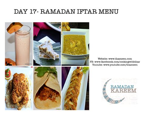 Day 17- Ramadan Iftar Recipes- Iftar Menu - Cooking with Thas - Healthy ...