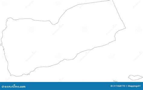 Yemen Outline Map Stock Illustration Illustration Of Transparent